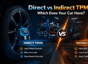 Direkt vs indirekt TPMS:Hur man identifierar systemet i ditt fordon 