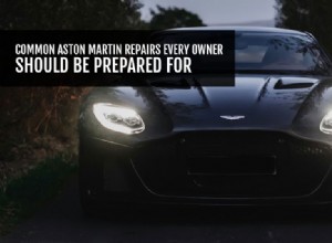 Viktiga AstonMartin-reparationer:Vad ägare behöver veta 