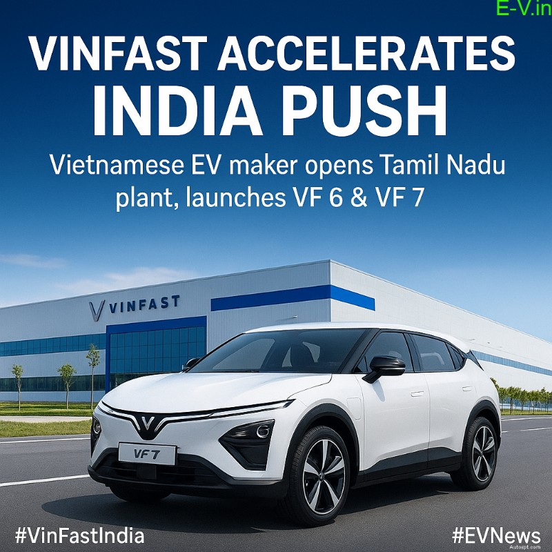 VinFast sätter kurs för snabb expansion i Indien efter fabrikslansering 