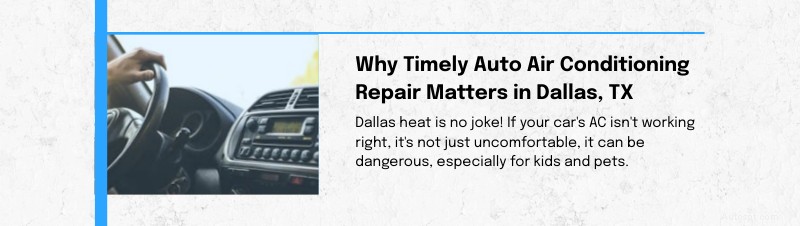 Expert bilreparation av luftkonditionering i Dallas, TX – Snabb och pålitlig service 