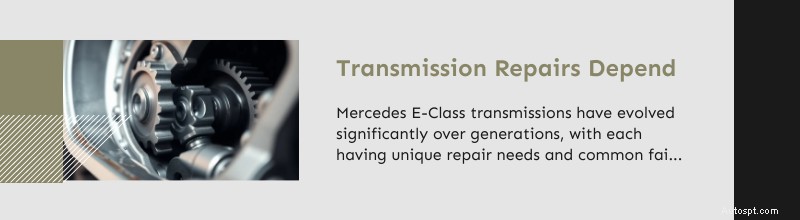 Dallas &Plano Mercedes E-Klass reparation:Experttekniker för avancerad teknik 